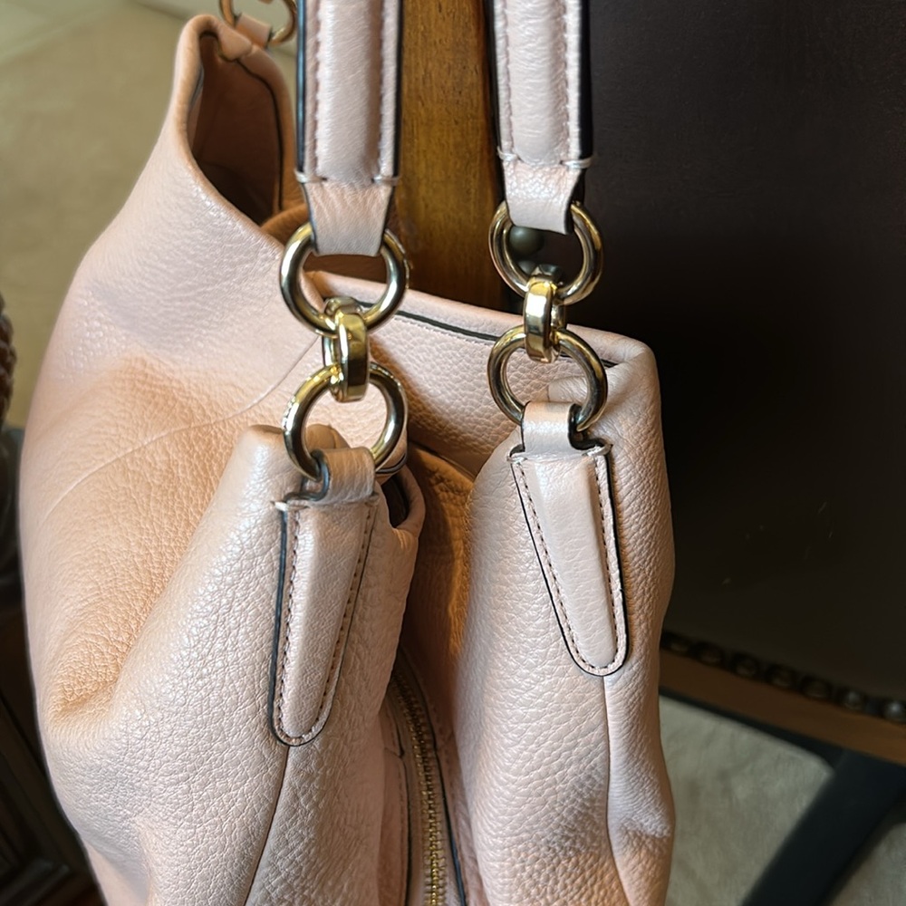Coach Edie Leather Handbag Blush Pink - Picture 5 of 12